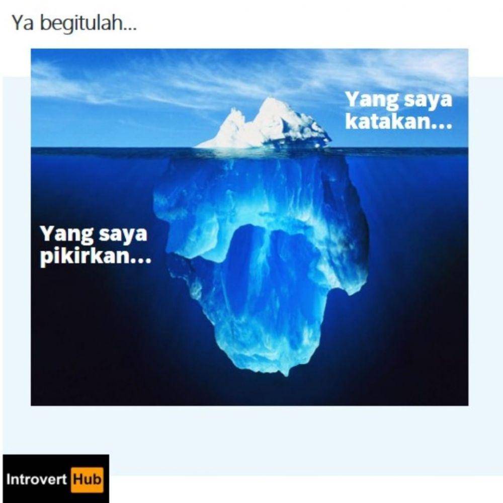 ilustrasi pendiam (instagram.com/introvert.hub)
