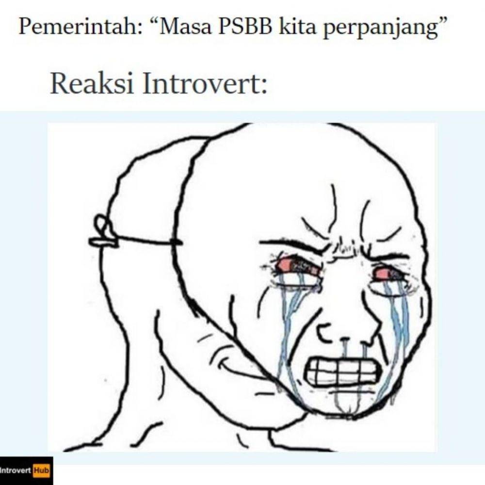 ilustrasi pendiam (instagram.com/introvert.hub)