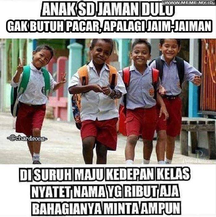 meme anak sekolah dulu vs sekarang (instagram.com/chardsonsz)
