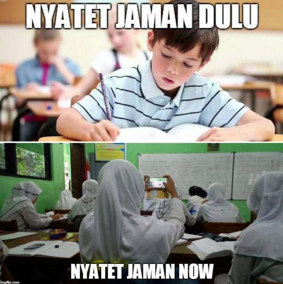 meme anak sekolah dulu vs sekarang (instagram.com/sejiwatinja)