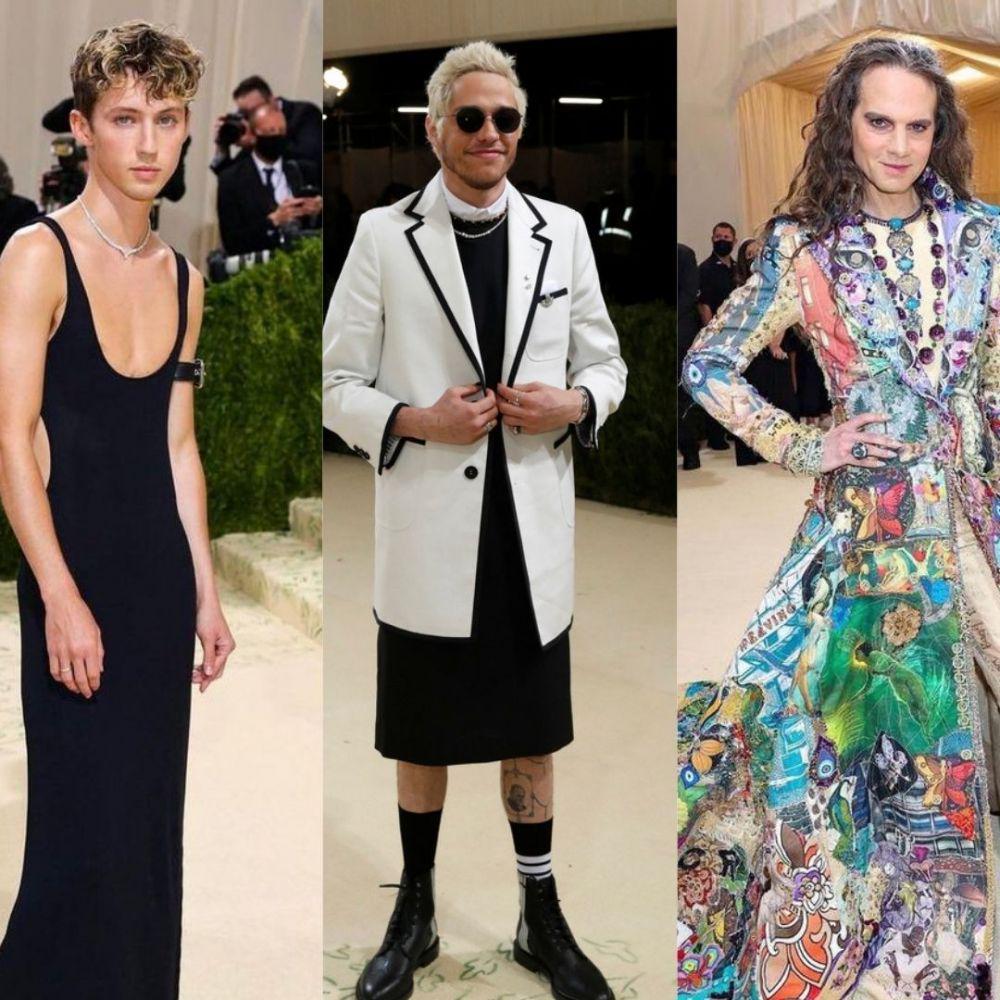 5 Gaya Fashion Nyentrik Seleb Pria di Met Gala 2021