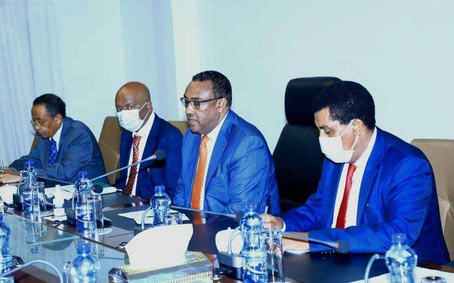 Ketiga negara mengadakan pertemuan yang dipimpin oleh Uni Afrika. (twitter.com/Demeke Mekonnen Hassen)