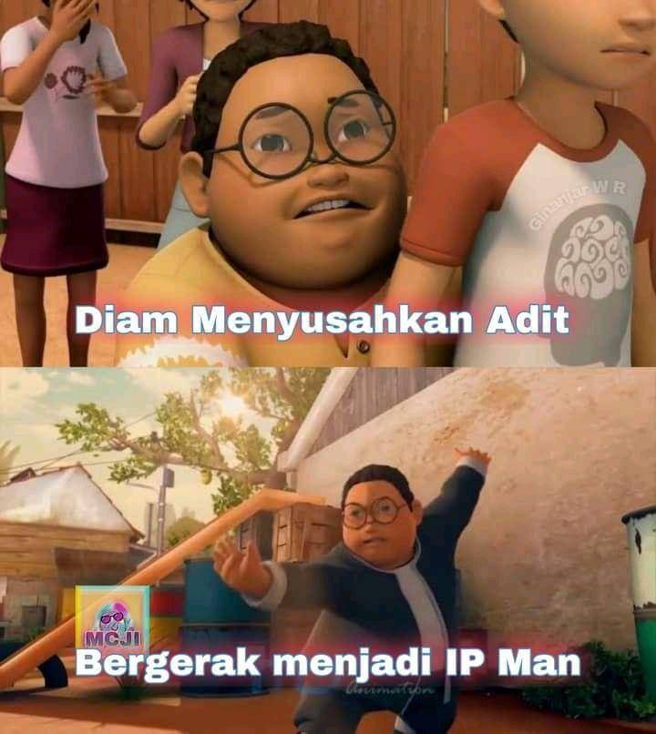 meme diam-diam bergerak (instagram.com/shitpost.indonesiaaa)