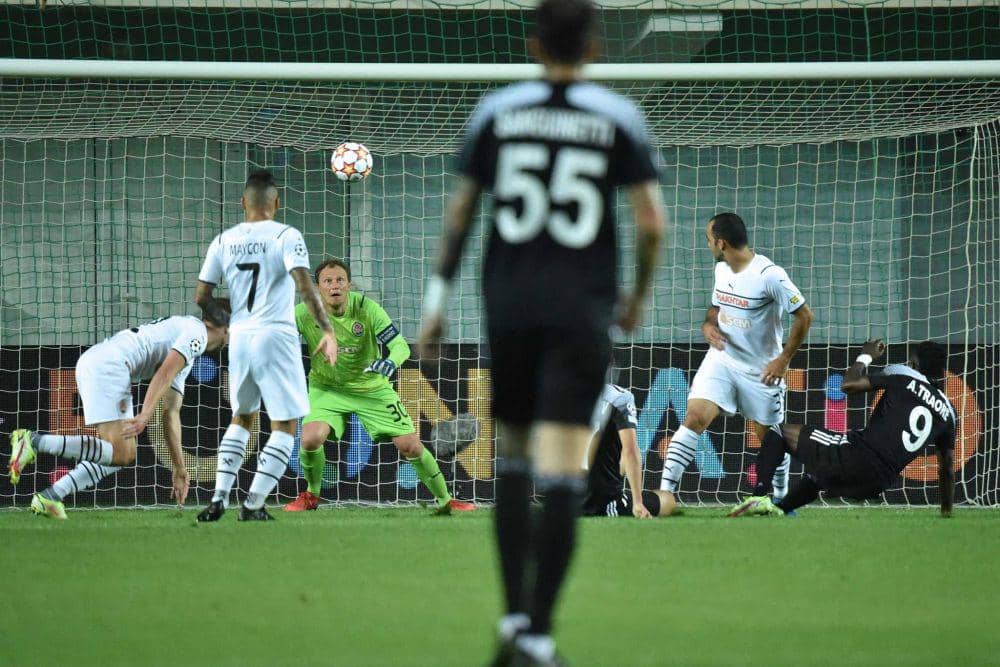 potret gol Adama Traore (twitter.com/ChampionsLeague)