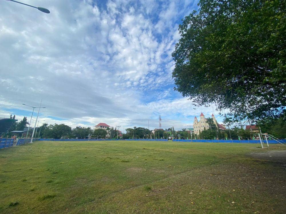 Kondisi Lapangan Andi Makkasau Parepare yang sedang dalam proses rehabilitasi sebelum dipakai sebagai tempat latihan PSM Makassar. (Dok. Humas Pemkot Parepare)
