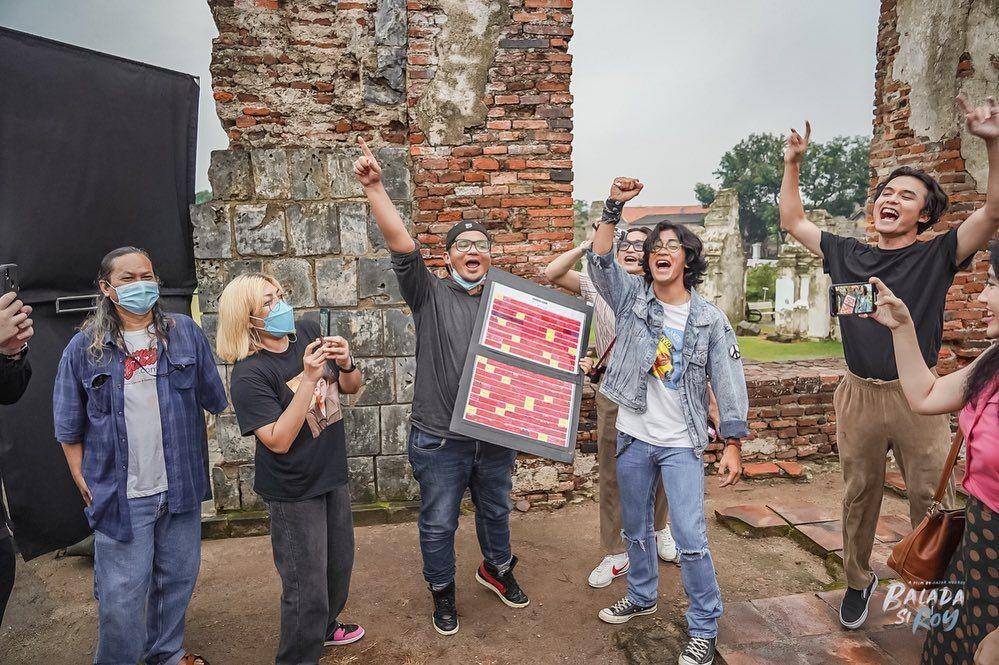 Suasana di lokasi pembuatan film Balada si Roy (Instagram.com/susantidewi)