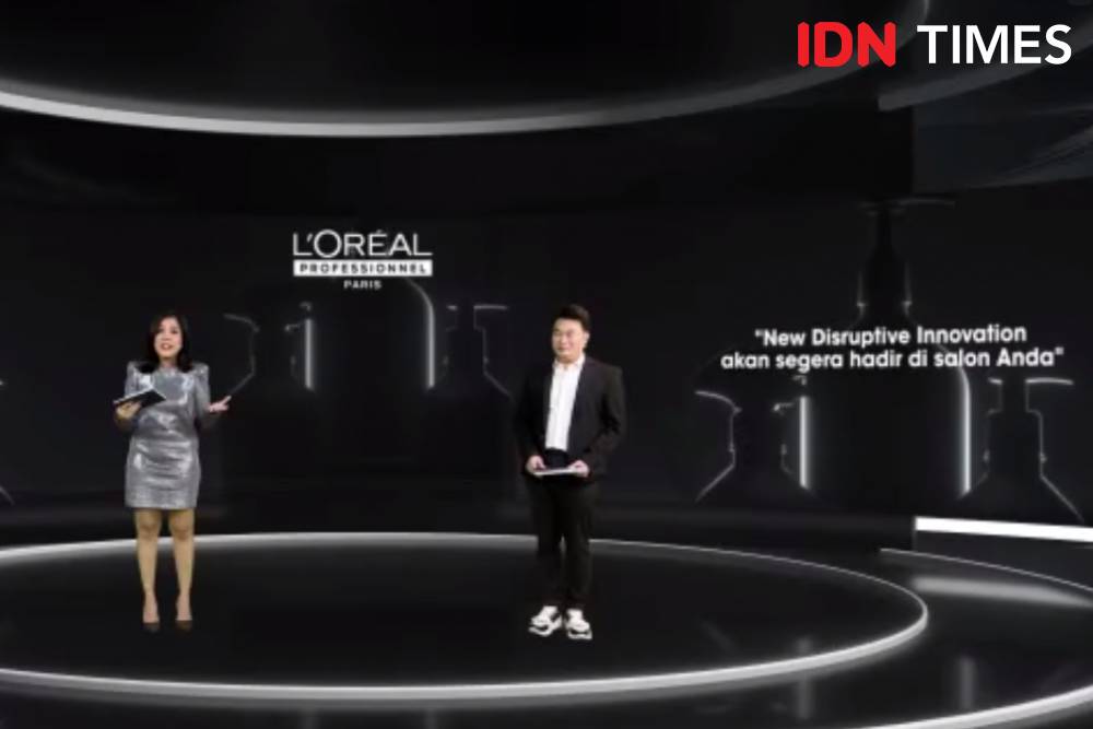 Indra Tanudarma, L’Oreal Pro Head of Education dalam Metal DX Virtual Launch Event. 18 September 2021. (IDN Times/M. Tarmizi Murdianto)