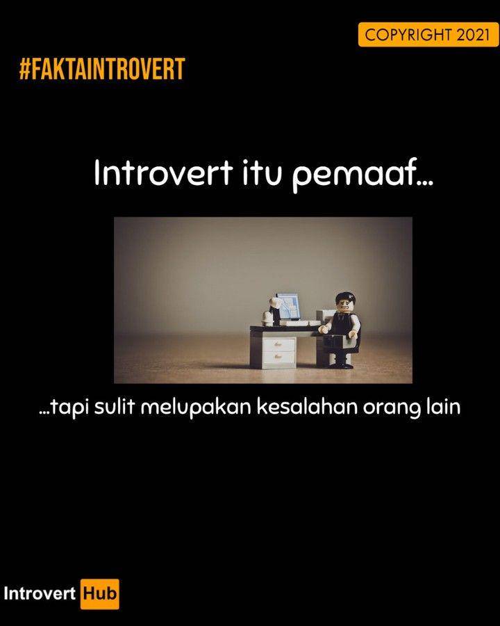 fakta introvert (instagram.com/introvert.hub)