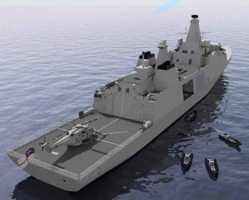 Desain kapal fregat Arrowhead 140 buatan Inggris yang lisensi desainnya dibeli oleh Indonesia (arrowhead140.com)