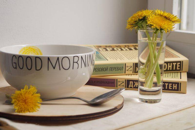 potret mangkok yang bertuliskan Good Morning (unsplash.com/Ekaterina Kasimova)