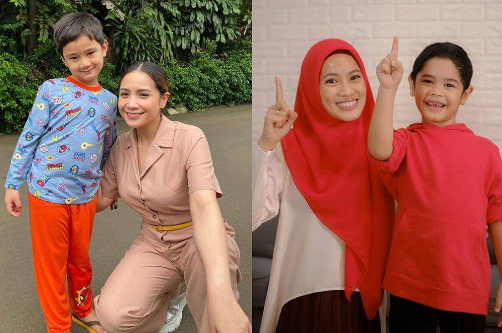 Artis perempuan dan putranya (instagram.com/raffinagita1717/ | instagram.com/ichasoebandono/)
