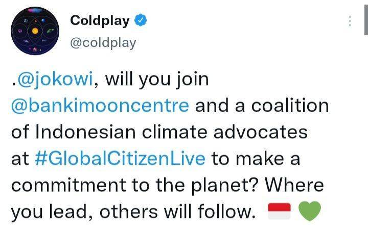 Twitter/@Coldplay