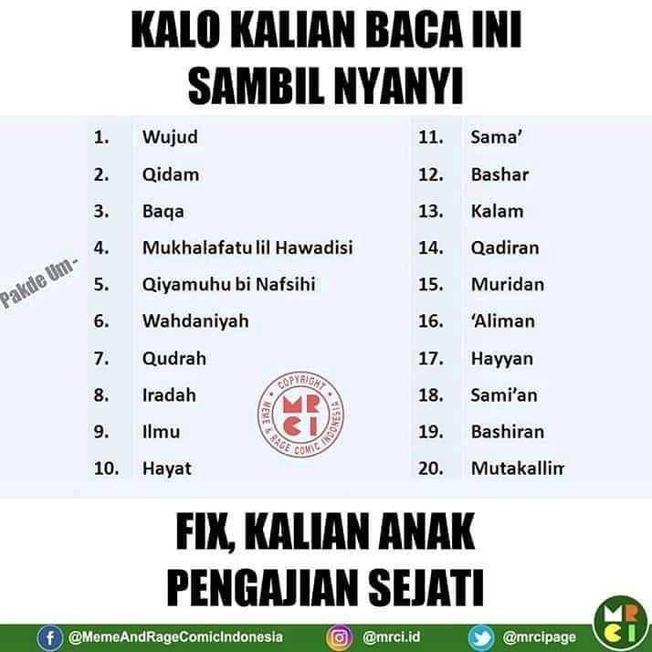 meme anak pengajian (instagram.com/mrci.id)