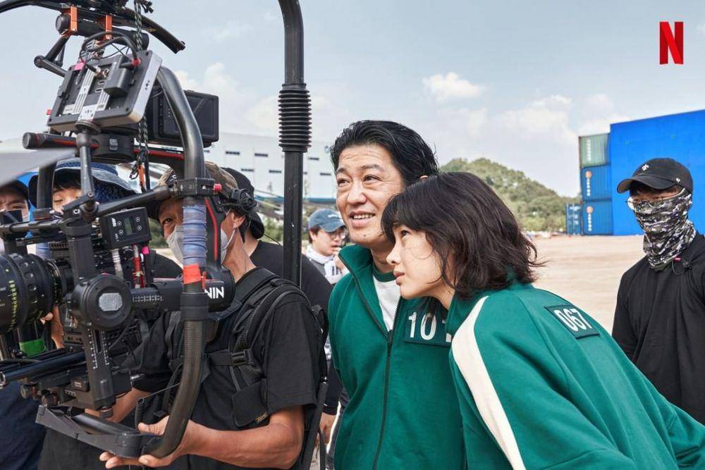 momen di balik layar Squid Game (instagram.com/netflixkr)