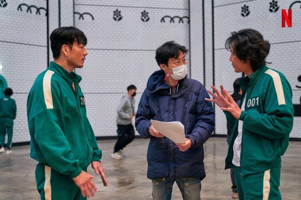 momen di balik layar Squid Game (instagram.com/netflixkr)