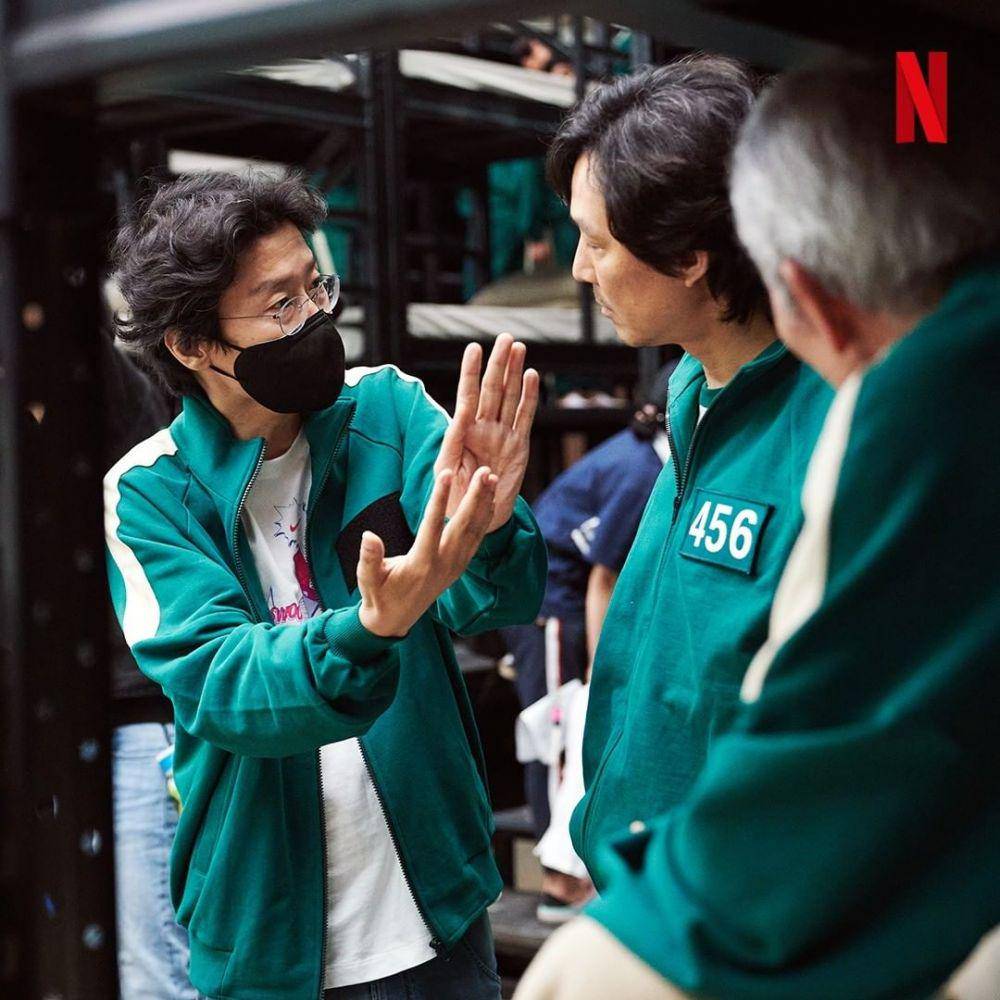 momen di balik layar Squid Game (instagram.com/theswoonnetflix)