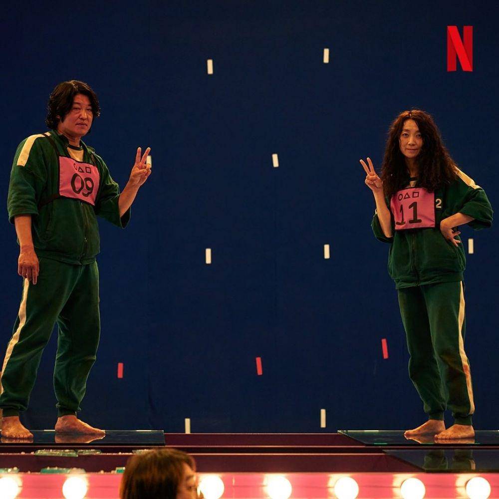 momen di balik layar Squid Game (instagram.com/theswoonnetflix)