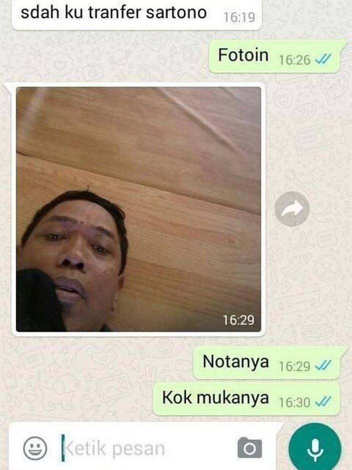 chat dibalas foto (instagram.com/wkwkland_real)