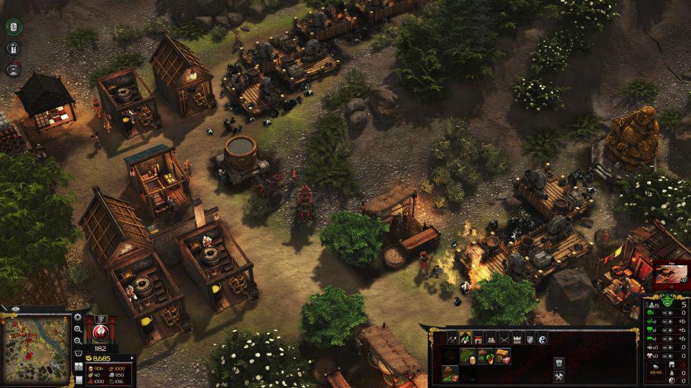 Membangun kerajaan diiringi dengan audio yang kurang spesial. (dok. FireFly Studios/Stronghold: Warlords)