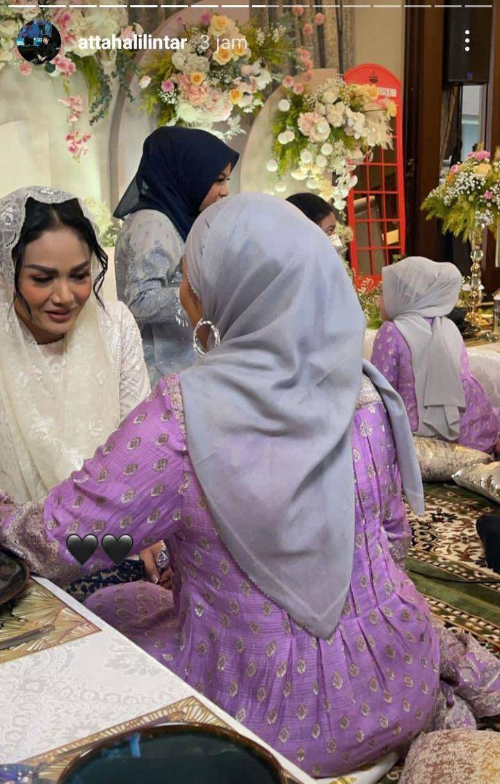 momen tasyakuran 4 bulanan Aurel (instagram.com/attahalilintar)