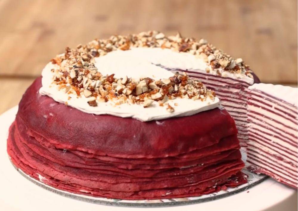 mille crepe cake (youtube.com/Devina Hermawan)