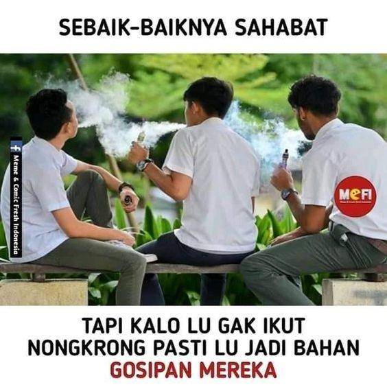 meme kebiasaan waktu nongkrong (facebook.com/memeshitposting10)