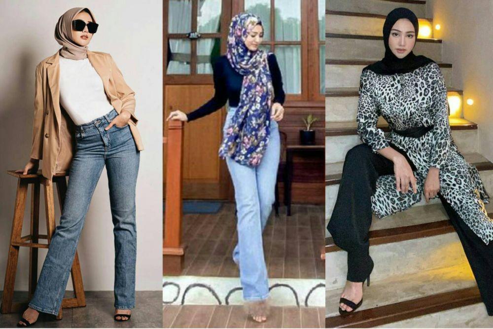 9 Inspirasi OOTD Hijab ala Ariska Putri Pertiwi, Simple nan Praktis