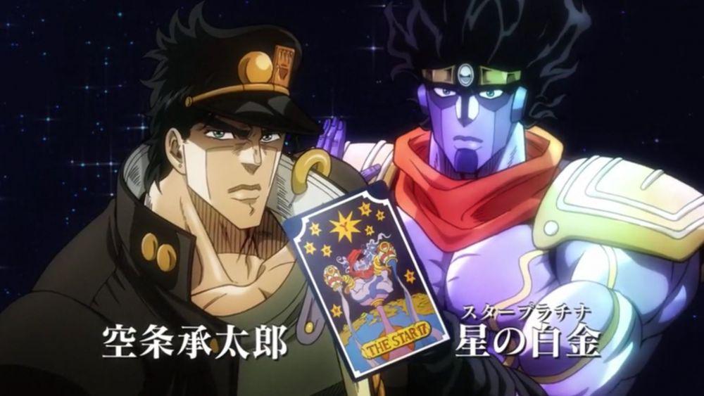 Jotaro Kujo dan Star Platinum (dok. Netflix/JoJo's Bizarre Adventure: Stardust Crusaders)