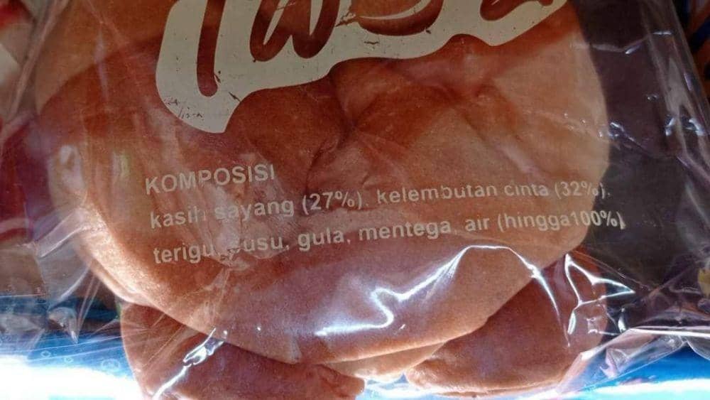label komposisi makanan lucu (instagram.com/wkwkland_real)