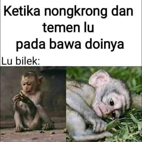 meme kebiasaan waktu nongkrong (instagram.com/dramatizen)