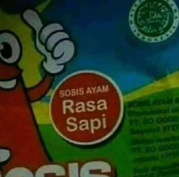 label komposisi makanan lucu (instagram.com/katalucugambra)