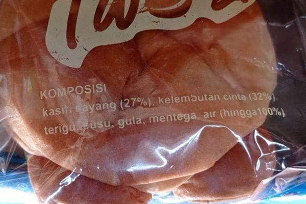 10 Tulisan Lucu di Label Komposisi Makanan Ini Bikin Salah Fokus