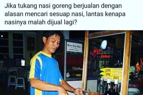 ulah penjual nasi goreng (instagram.com/lelucon.seru)