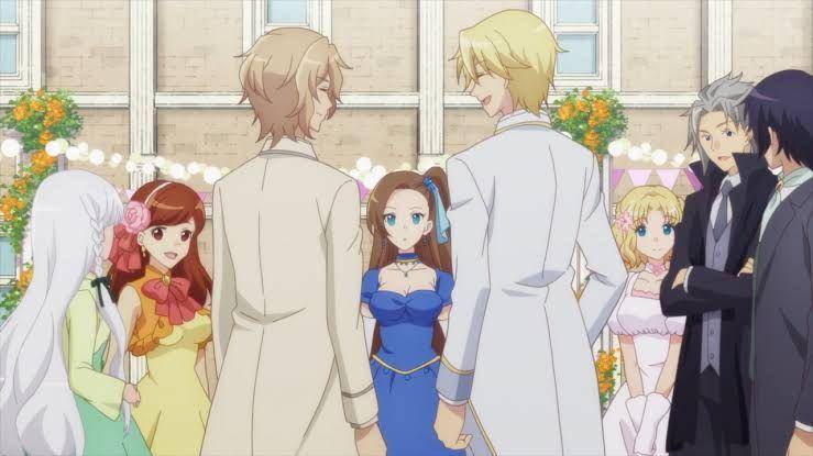 Catarina sedang berkumpul bersama teman-temannya di pesta. (dok. SILVER LINK/Hamefura)
