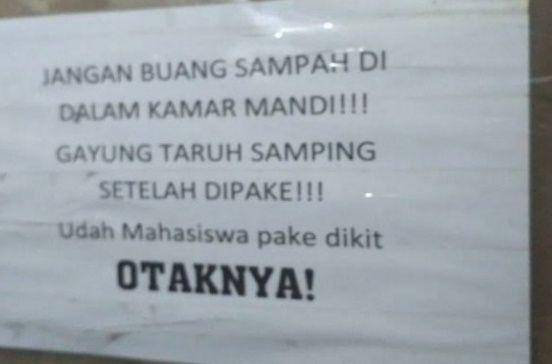 pengumuman lucu di toilet (instagram.com/duhreceh)