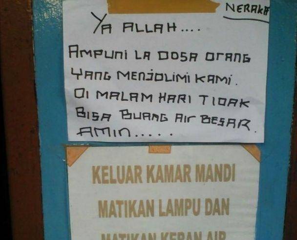 pengumuman lucu di toilet (instagram.com/duhreceh)