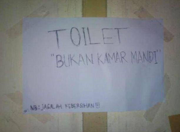 pengumuman lucu di toilet (instagram.com/sukijan)