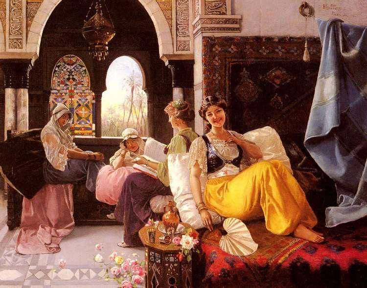 ilustrasi perempuan Harem (ranker.com)