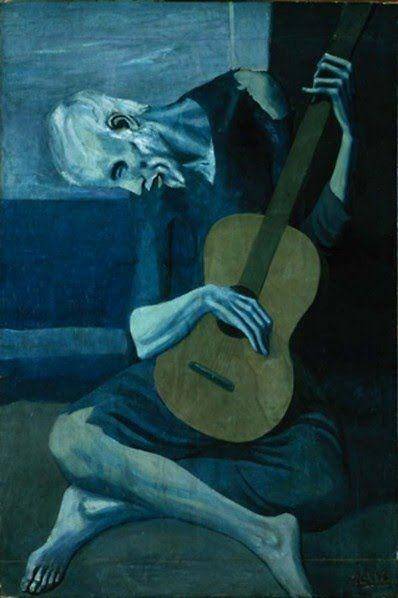 Lukisan "The Old Guitarist". (cedareducation.org.uk)