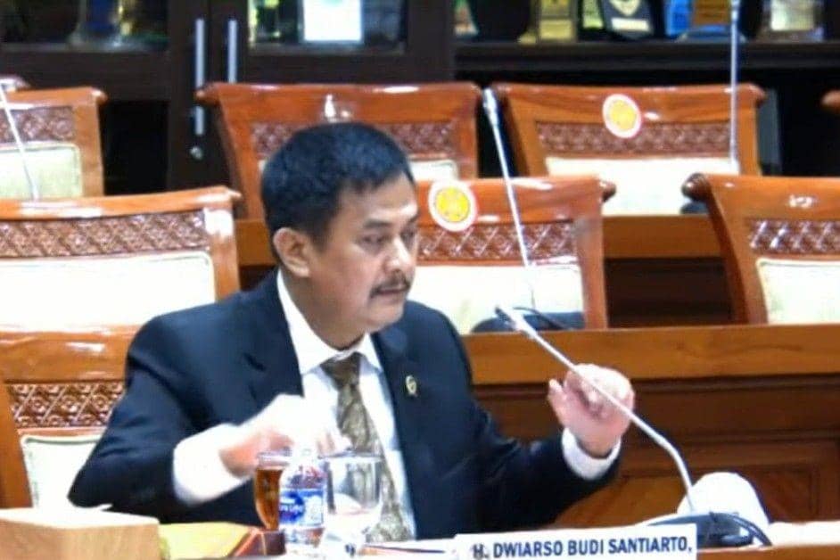 Calon Hakim Agung Dwiarso Budi Santiarto saat Fit and Proper Test Calon Hakim Agung , Senin (20/9/2021). (youtube.com/Komisi III DPR RI Channel)
