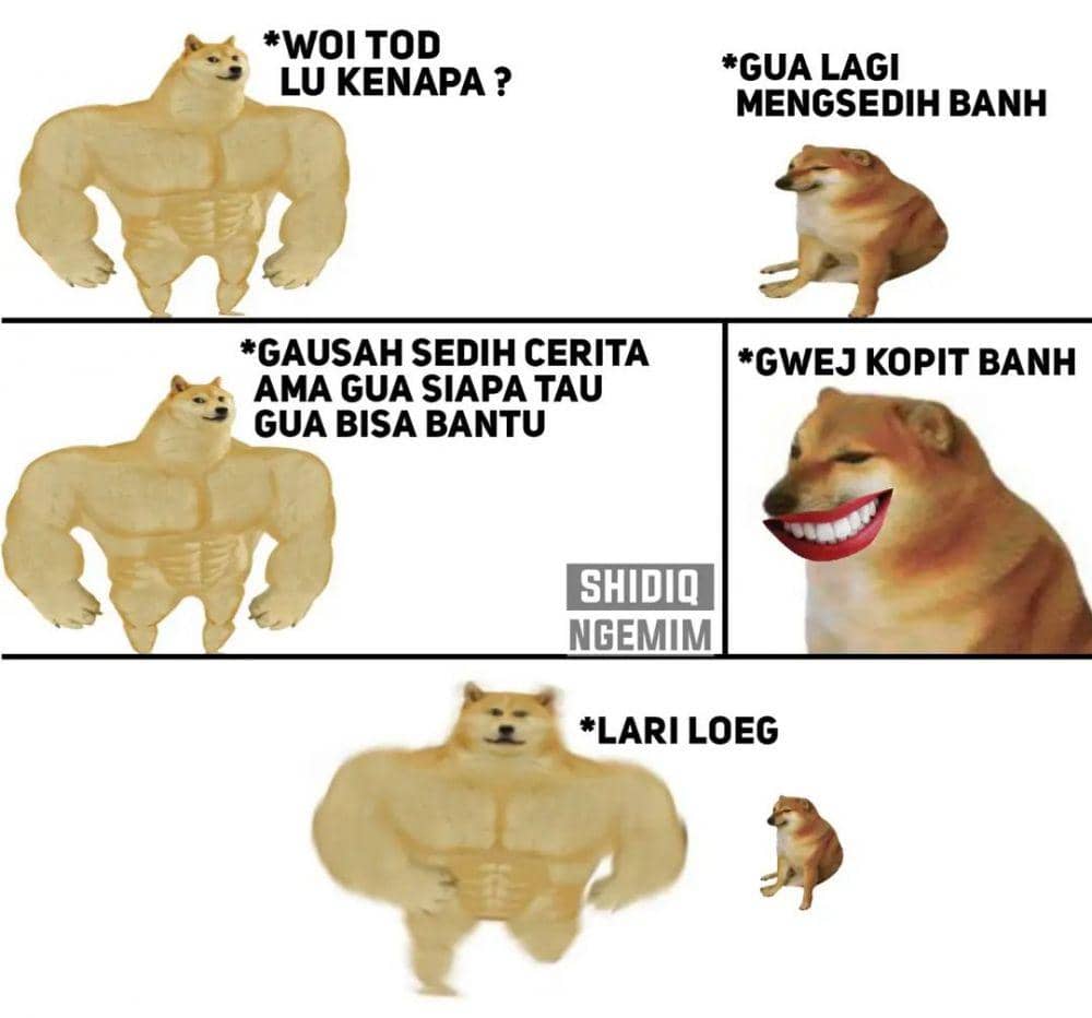 meme kuat vs. lemah (instagram.com/shidiq.ngemim)