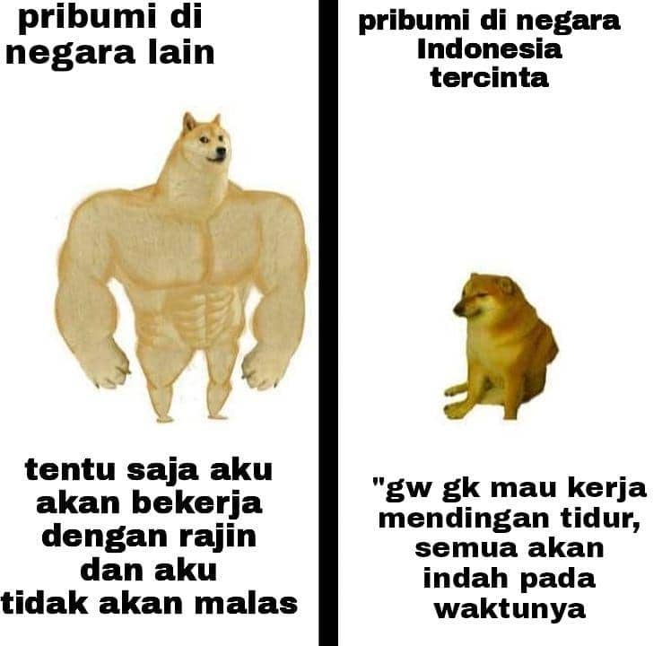 meme kuat vs. lemah (instagram.com/naoneta0)