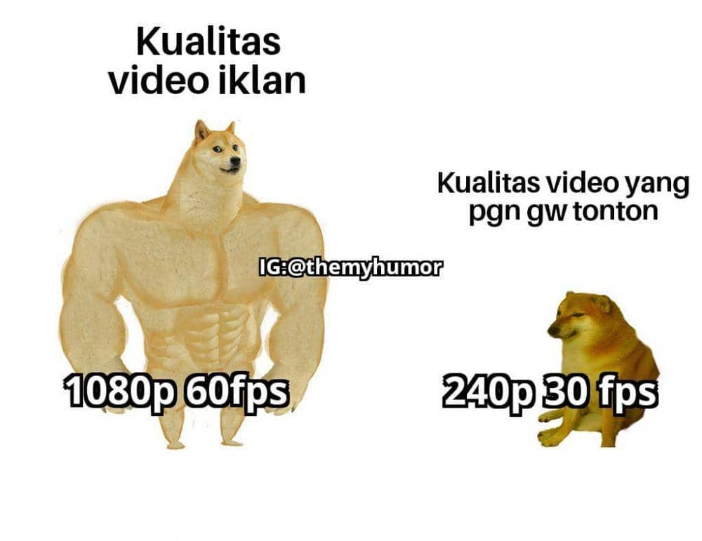 meme kuat vs. lemah (instagram.com/themyhumor)