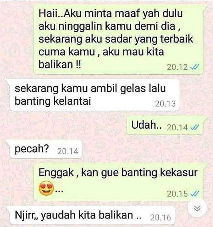 chat mantan ajak balikan (instagram.com/komersial.beract)