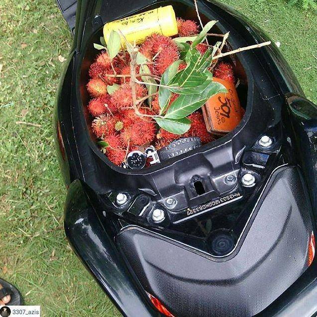 isi jok motor tak terduga (instagram.com/3307_azis)