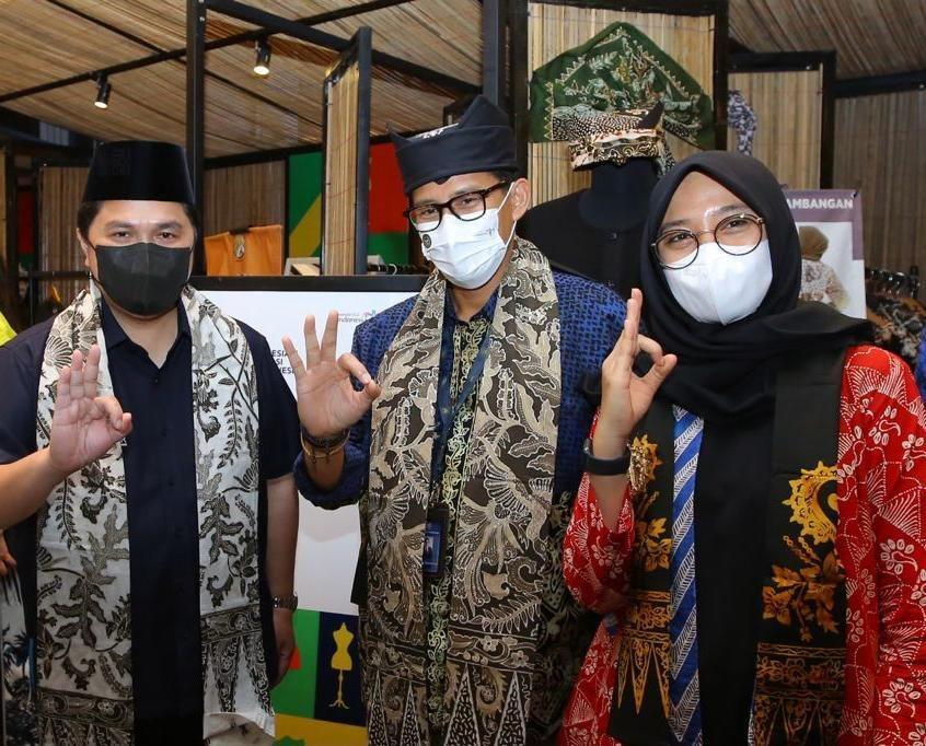 Kunker, Erick Thohir dan Sandiaga Uno Sempat Bertemu di Banyuwangi