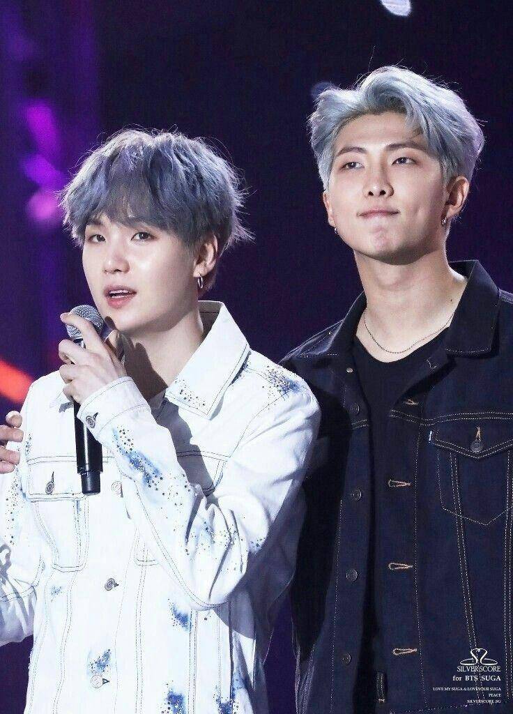 RM dan SUGA BTS (twitter.com/silverscore_sg)