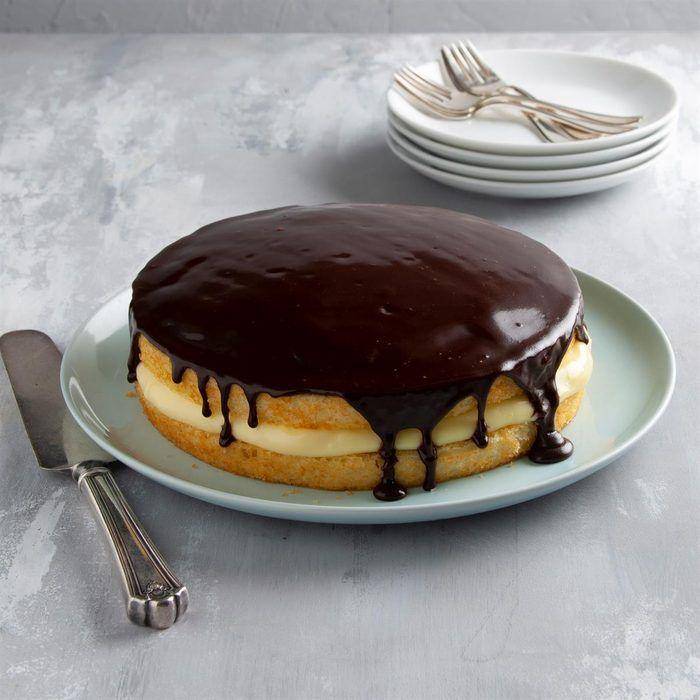 ilustrasi boston cream pie (tasteofhome.com/Taste of Home)