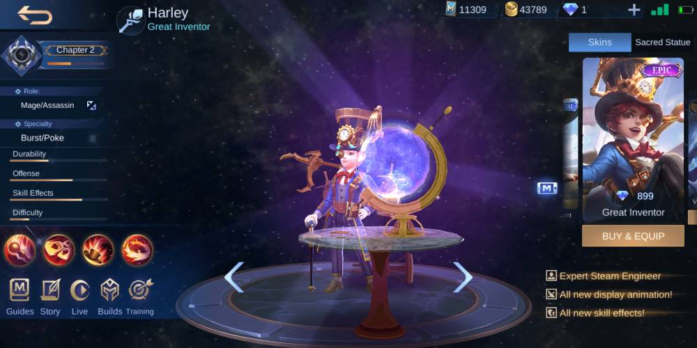 Hero Harley Mobile Legends (dok. Pribadi/Kiswanto Sugeng)