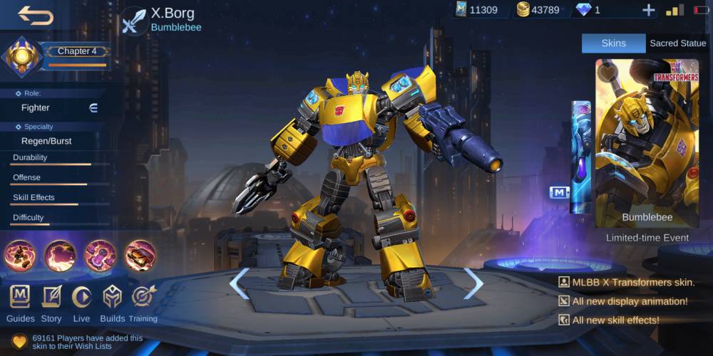 Hero X-Borg Mobile Legends (dok. Pribadi/Kiswanto Sugeng)